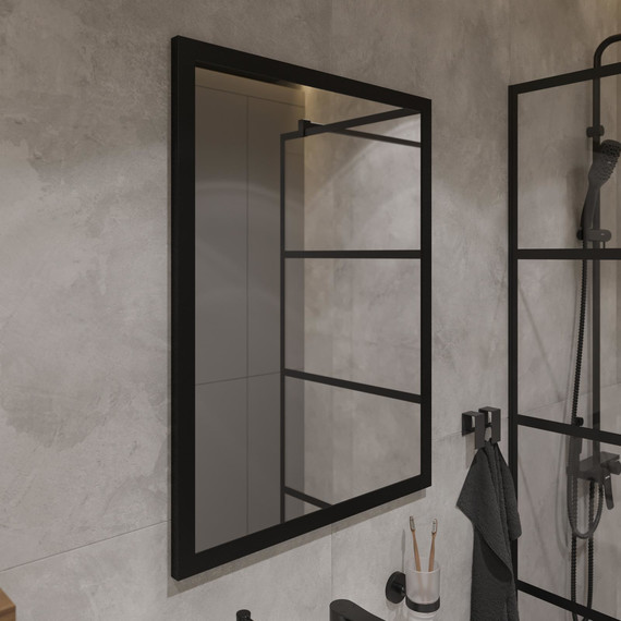 Зеркало Stworki Брамминг 60 см ФР-00002475, чёрный - фото 6