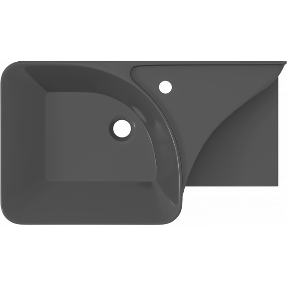 Тумба подвесная с раковиной Stworki Ши 80 см 609720, белый - фото 12