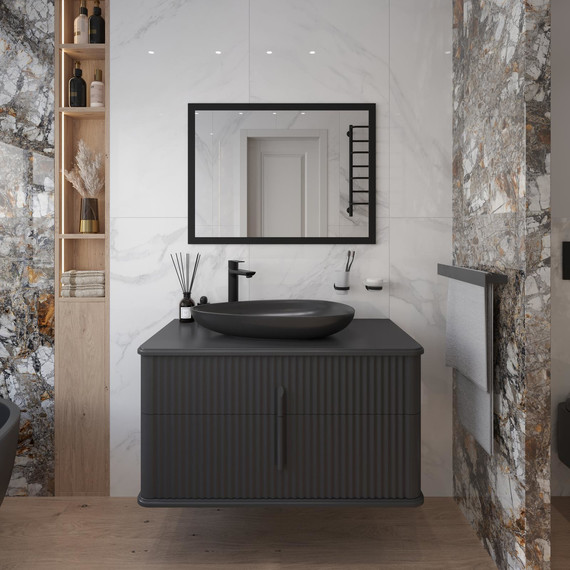 Зеркало Stworki Брамминг 60 см ФР-00002475, чёрный - фото 3