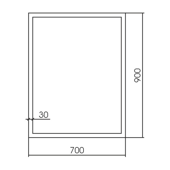 Зеркало Stworki Брамминг 70 см ФР-00002467, чёрный - фото 2