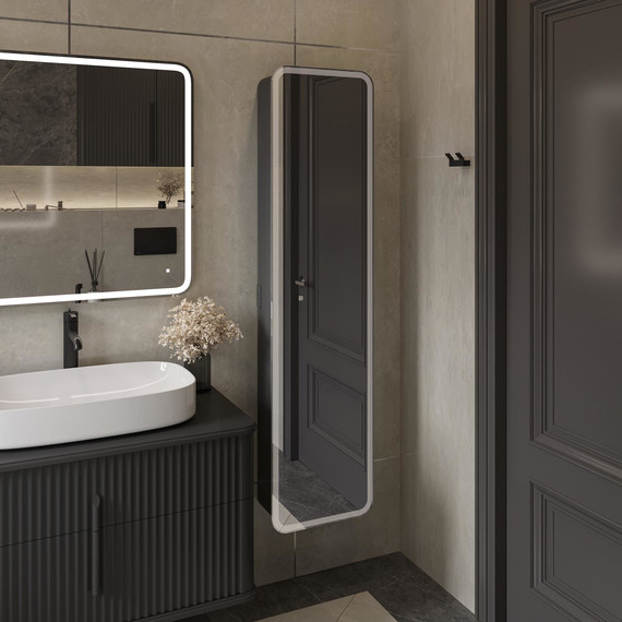 Пенал подвесной Stworki Ольборг МВК181, серый - фото 4