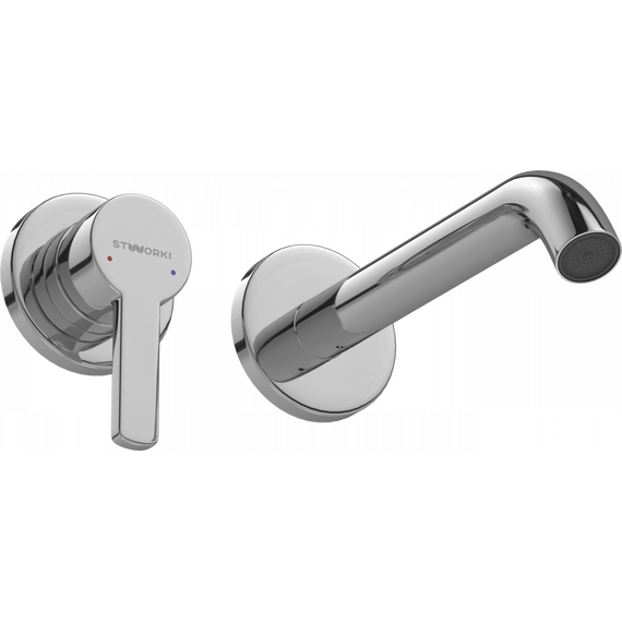 Смеситель для раковины настенный Stworki Стокгольм 32351-595/1BG-IG11 (со скрытой частью) - фото 7