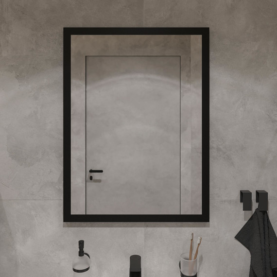 Зеркало Stworki Брамминг 60 см ФР-00002475, чёрный - фото 5