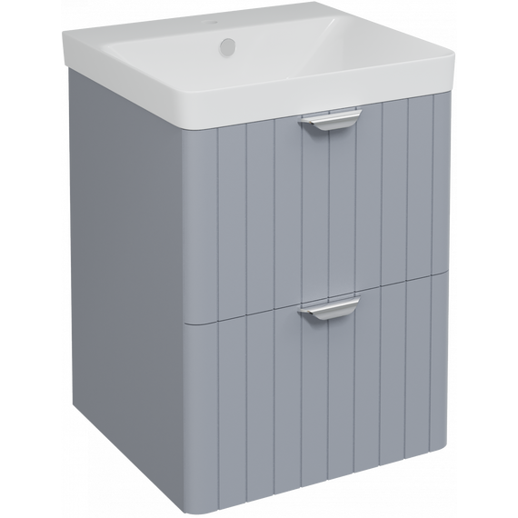 Тумба подвесная с раковиной Stworki Ларвик 50 см TR-622509, серый - фото 9