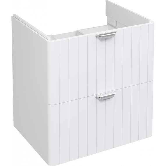 Тумба подвесная с раковиной Stworki Ларвик 60 см 622512, белый - фото 9