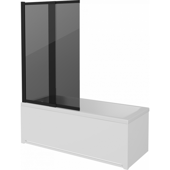 Шторка для ванны Stworki Нюборг 98x145 см STW_801_BL_T, чёрный/тонированное - фото 11