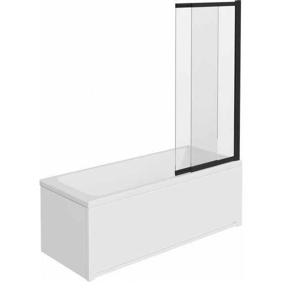 Шторка для ванны Stworki Нюборг 98x145 см STW_801_BL_C, чёрный/прозрачное - фото 13