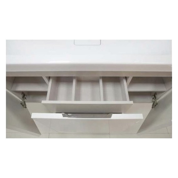 Тумба подвесная с раковиной Акватон Шерилл 105 см 1A2063K1SH010, белый - фото 6