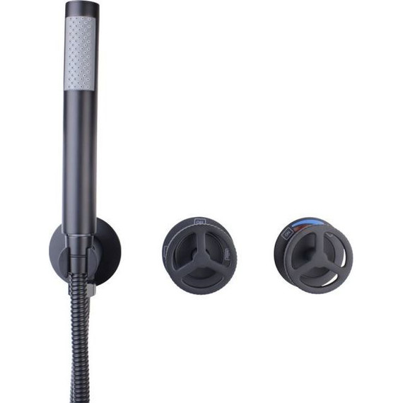 Душевая система для душа Bronze de Luxe Liberty 5011B-L, чёрный матовый - фото 7