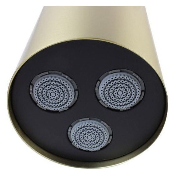 Верхний душ Bronze de Luxe Liberty 80x80 мм 501BG, золото матовое - фото 3