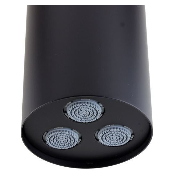 Верхний душ Bronze de Luxe Liberty 80x80 мм 501B, чёрный матовый - фото 2