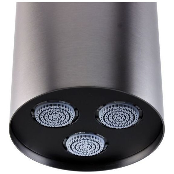 Верхний душ Bronze de Luxe Liberty 80x80 мм 501GM, графит - фото 3