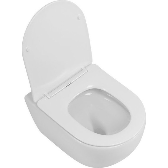 Унитаз подвесной безободковый Cezares Stream-Tor CZR-2426-TH-TOR/SC с тонкой крышкой микролифт (Система смыва торнадо) - фото, картинка 2 Унитаз подвесной безободковый Cezares Stream-Tor CZR-2426-TH-TOR/SC с тонкой крышкой микролифт (Система смыва торнадо) - фото 2