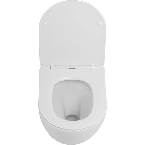 Унитаз подвесной безободковый Cezares Stream-Tor CZR-2426-TH-TOR/SC с тонкой крышкой микролифт (Система смыва торнадо) - фото, картинка 4 Унитаз подвесной безободковый Cezares Stream-Tor CZR-2426-TH-TOR/SC с тонкой крышкой микролифт (Система смыва торнадо) - фото 4