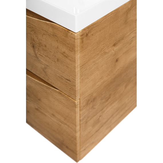 Тумба подвесная с раковиной BelBagno MARINO-H60-600-2C-SO-RN-P 60 см (раковина чёрная BB600/450-LV-ART-AST-NERO) Rovere Nature - фото, картинка 8 Тумба подвесная с раковиной BelBagno MARINO-H60-600-2C-SO-RN-P 60 см (раковина чёрная BB600/450-LV-ART-AST-NERO) Rovere Nature - фото 8