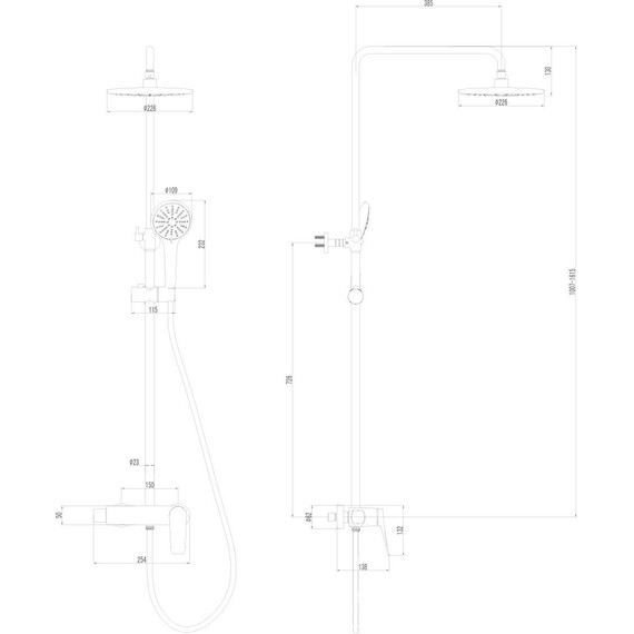 Душевая стойка Lemark Bronx LM3760GM, графит - фото 4
