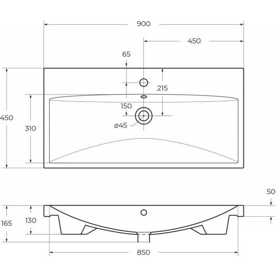 Тумба подвесная с раковиной BelBagno MARINO-CER-900-2C-SO-BRDL-P 90 см, Bordo Lucido - фото 7