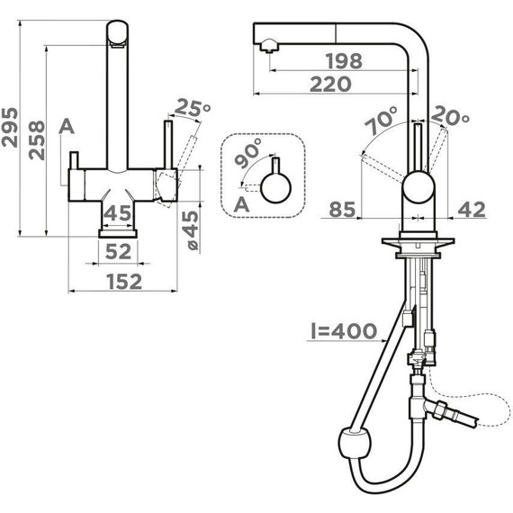 Смеситель для кухни Omoikiri Takamatsu-S AZ 4994492, azur blue - фото 2