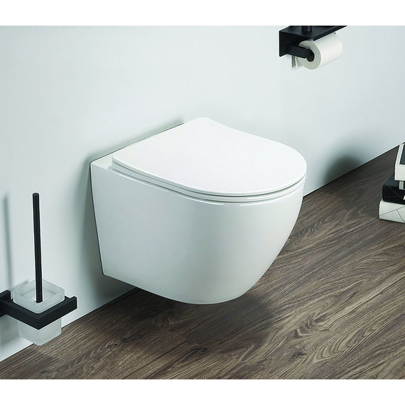 Инсталляция с подвесным унитазом комплект: Grohe Solido 38811KF0 с подвесным безободковым унитазом Azario Gloria AZ-2003 сиденье микролифт, крепление, кнопка смыва чёрная матовая, Цвет производителя: чёрный матовый - фото, картинка 12 Инсталляция с подвесным унитазом комплект: Grohe Solido 38811KF0 с подвесным безободковым унитазом Azario Gloria AZ-2003 сиденье микролифт, крепление, кнопка смыва чёрная матовая, Цвет производителя: чёрный матовый - фото 12