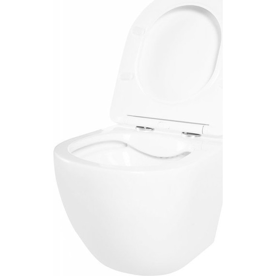 Инсталляция с подвесным унитазом комплект: Grohe Solido 38811KF0 с подвесным безободковым унитазом BelBagno Uno BB3105CHR/SC сиденье микролифт, крепление, кнопка смыва чёрная матовая, Цвет производителя: чёрный матовый - фото 8