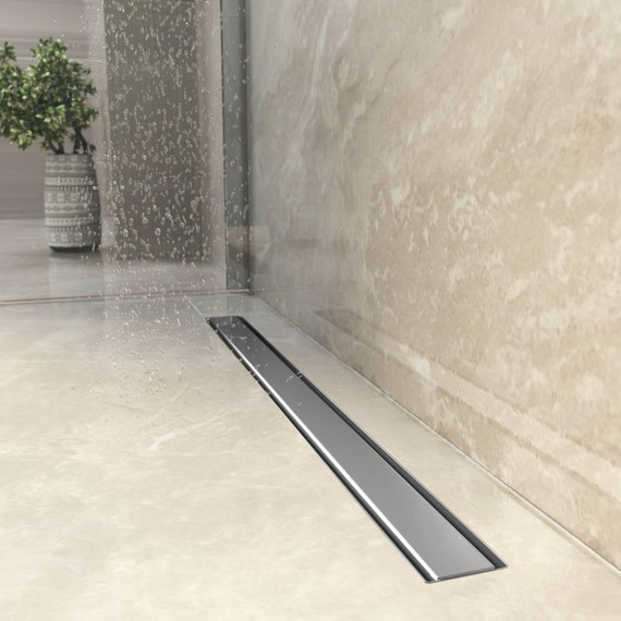 Трап Berges Wasserhaus Optim Line Plus 50 см 090515, хром матовый, Цвет производителя: хром матовый, Размер трапа: 500 - фото 2