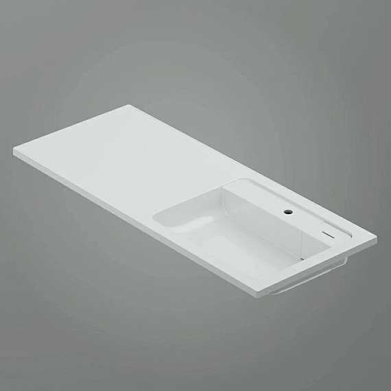 Тумба с раковиной-столешницей Am.Pm X-Joy 120 см R M85AFSX0602WG (раковина M85AWPR1201WG) белый глянцевый - фото 8