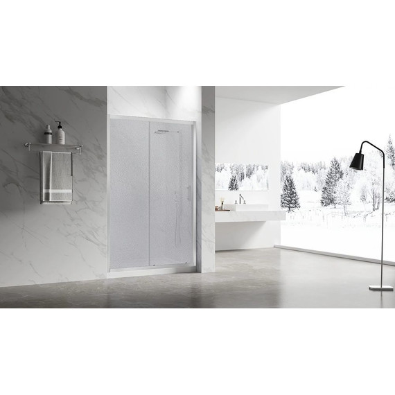 Душевая дверь Veconi 140 см VN55-140-02-C8, хром/матовое - фото 2