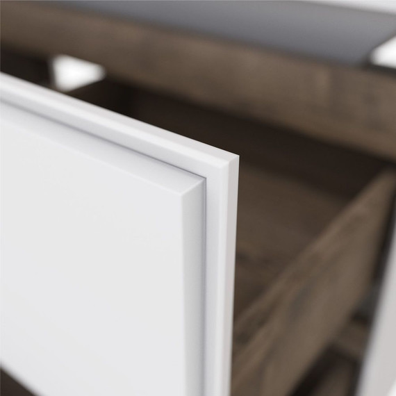 Тумба подвесная с раковиной Mirsant Dante 100 см (раковина Style 100) белый - фото 5