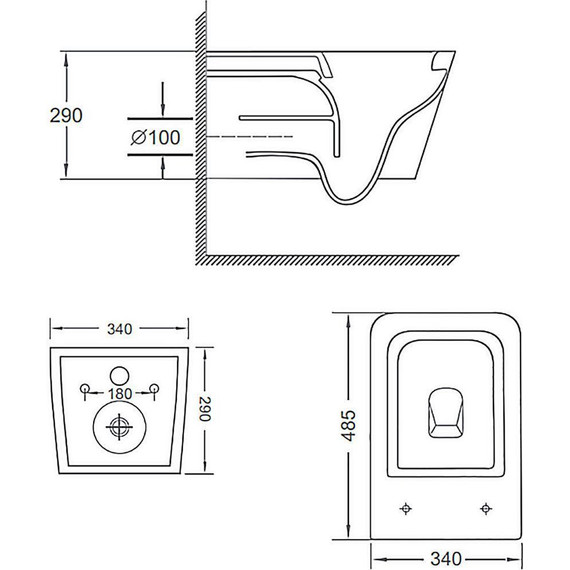 Инсталляция с подвесным унитазом комплект: Grohe Solido 38811KF0 с подвесным безободковым унитазом Loranto Delphi 91343 сиденье микролифт, крепление, кнопка смыва чёрная матовая, Цвет производителя: чёрный матовый - фото 20