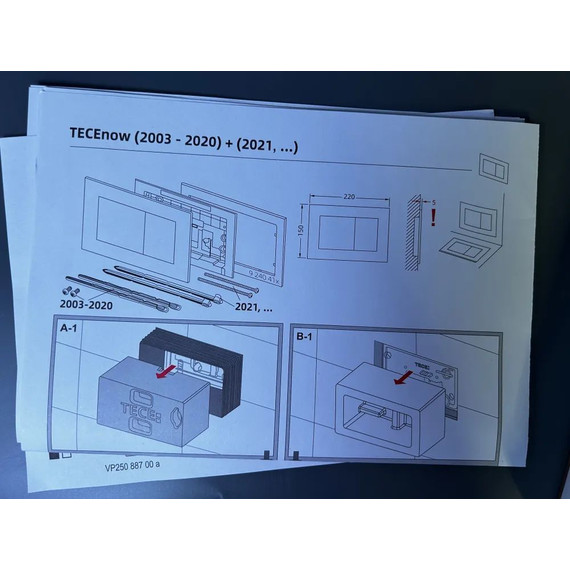 Кнопка смыва TECE now 9240417, белый матовый - фото 3