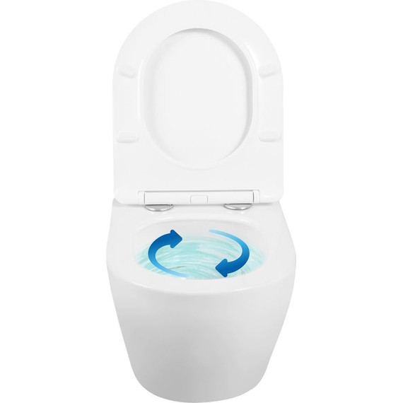 Инсталляция с подвесным унитазом комплект: Grohe Solido 38811KF0 с подвесным безободковым унитазом Loranto Ester 87265 сиденье микролифт, крепление, кнопка смыва чёрная матовая, Цвет производителя: чёрный матовый - фото 15