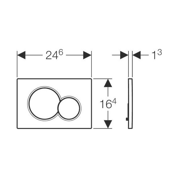 Смывная клавиша Geberit Sigma 01 115.770.DМ.5, золото матовое - фото 2