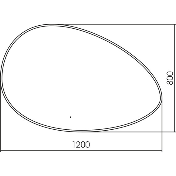 Зеркало Abber Kontur 120 см AG6301SCL-1.2 - фото 3
