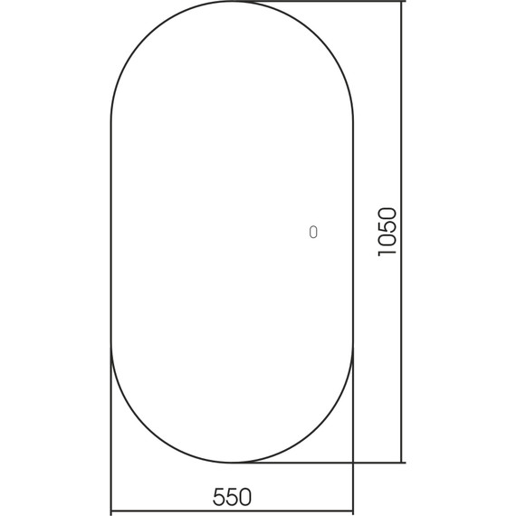 Зеркало Abber Kontur 55 см AG6302S - фото 3