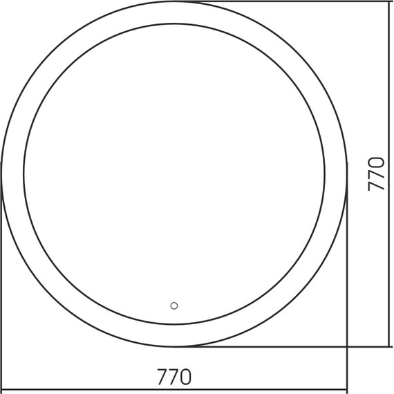 Зеркало Abber Mond 77 см AG6202SL-0.77 - фото 3