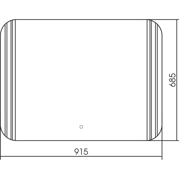 Зеркало Abber See 91,5 см AG6101S - фото 3