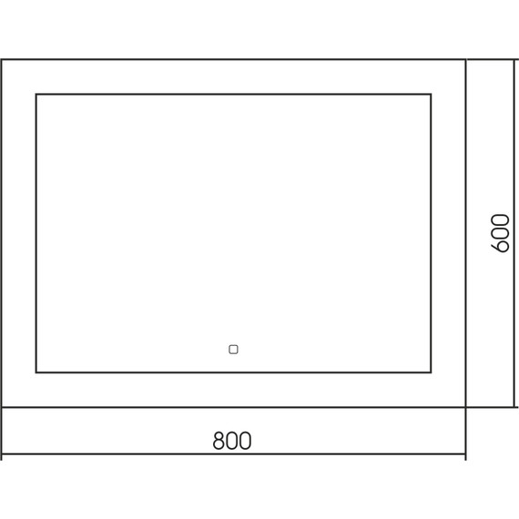Зеркало Abber See 80 см AG6107S-0.8 - фото 3