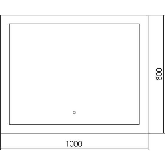Зеркало Abber See 100 см AG6107SL-1.0 - фото 3