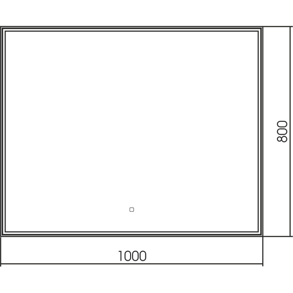Зеркало Abber See 100 см AG6108SXL-1.0 - фото 3