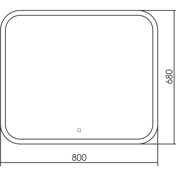 Зеркало Abber See 80 см AG6109S-0.8 - фото 3