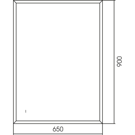 Зеркало Abber See 65 см AG6110SC-0.65, чёрный - фото 3