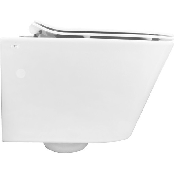 Инсталляция с подвесным унитазом комплект: Grohe Rapid SL 38772001 с подвесным безободковым унитазом Creo Ceramique Tornado CR1100NR сиденье микролифт, крепление, кнопка смыва хром (Система смыва торнадо), Цвет производителя: белый - фото, картинка 9 Инсталляция с подвесным унитазом комплект: Grohe Rapid SL 38772001 с подвесным безободковым унитазом Creo Ceramique Tornado CR1100NR сиденье микролифт, крепление, кнопка смыва хром (Система смыва торнадо), Цвет производителя: белый - фото 9