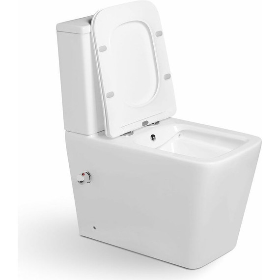 Унитаз-биде безободковый SantiLine SL-5017SM-BD с тонкой крышкой микролифт (с арматурой Geberit) - фото 3