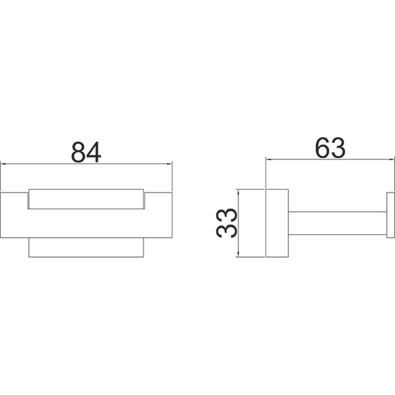 Двойной крючок Belz B90405-2, цвет вороненая сталь - фото 2