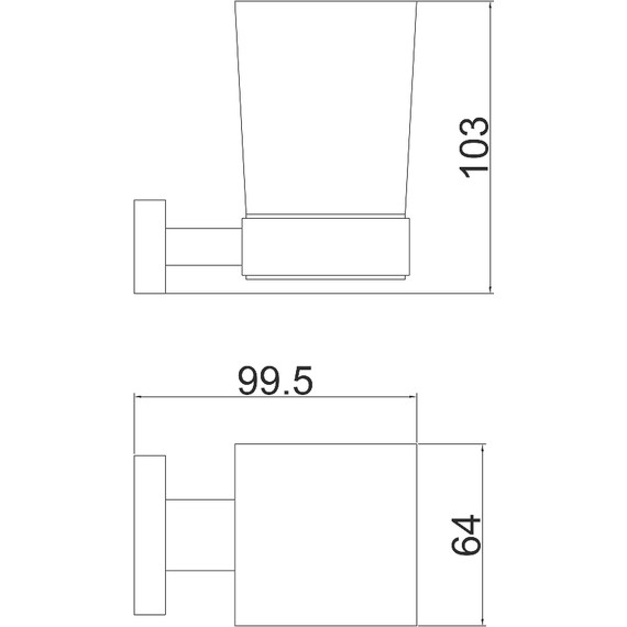 Стакан для зубных щеток Belz B90406, цвет вороненая сталь - фото 2