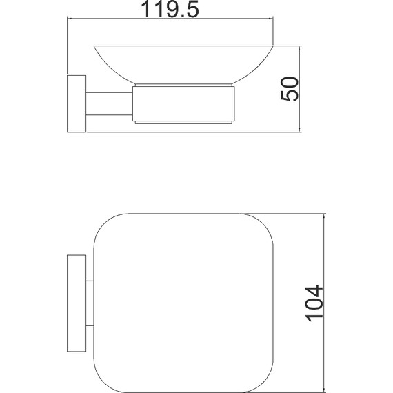 Мыльница Belz B90402, цвет вороненая сталь - фото 2