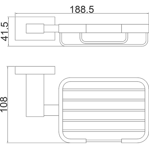 Мыльница Belz B90402-1, цвет вороненая сталь - фото 2