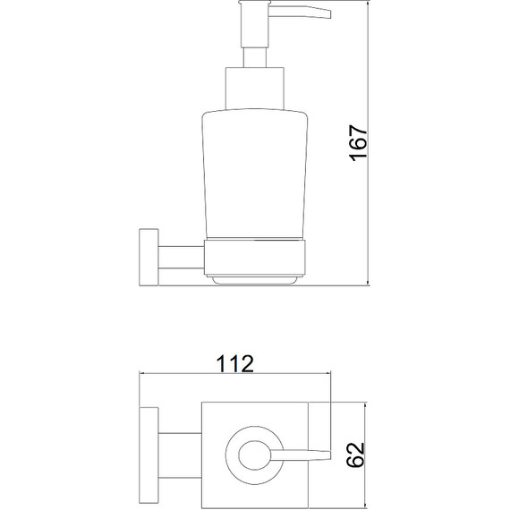 Дозатор для жидкого мыла Belz B90427, цвет вороненая сталь - фото 2