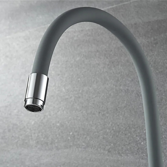 Смеситель для кухни Ledeme L4898-9, хром/серый - фото 6