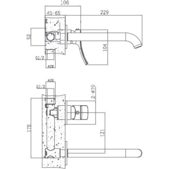 Смеситель для раковины Haiba HB14553 - фото 2